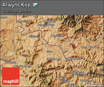 Satellite 3D Map of Alwyns Kop
