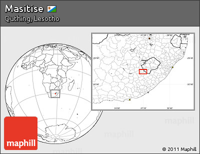 Blank Location Map of Masitise