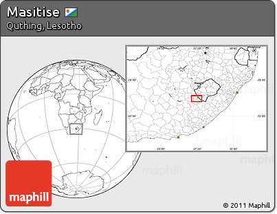 Blank Location Map of Masitise