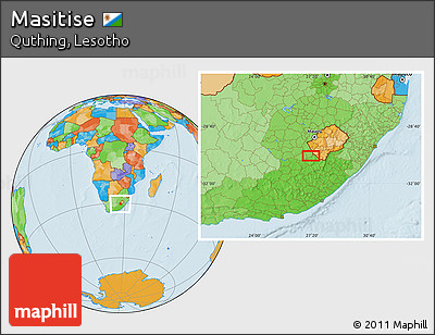 Political Location Map of Masitise