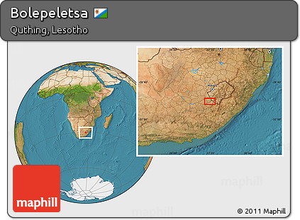 Satellite Location Map of Bolepeletsa