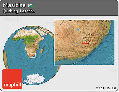 Satellite Location Map of Masitise