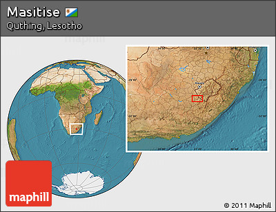 Satellite Location Map of Masitise