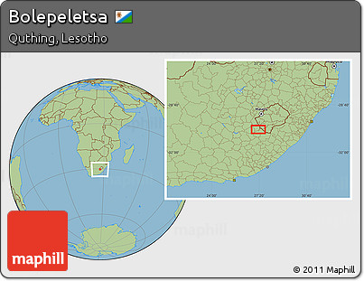 Savanna Style Location Map of Bolepeletsa