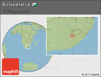 Savanna Style Location Map of Bolepeletsa