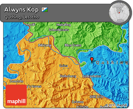 Political Map of Alwyns Kop