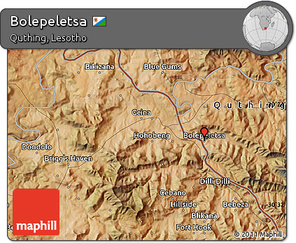 Satellite Map of Bolepeletsa