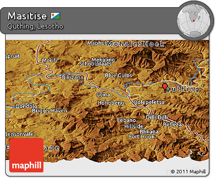 Physical Panoramic Map of Masitise