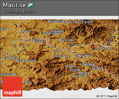 Physical Panoramic Map of Masitise