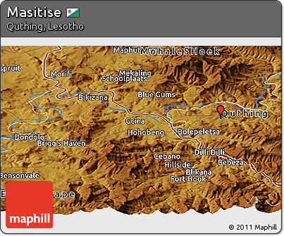 Physical Panoramic Map of Masitise