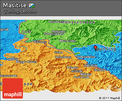 Political Panoramic Map of Masitise