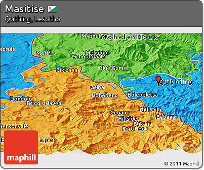 Political Panoramic Map of Masitise