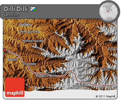 Physical 3D Map of Dilli Dilli