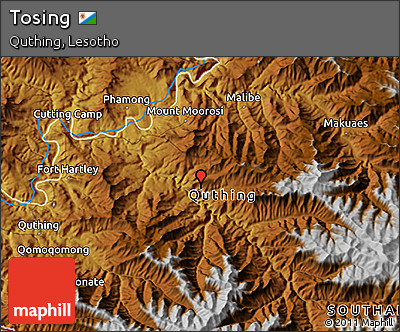 Physical 3D Map of Tosing