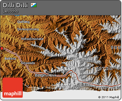 Physical 3D Map of Dilli Dilli