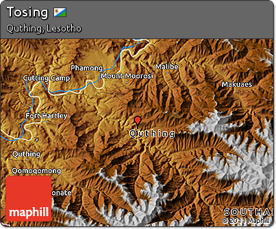 Physical 3D Map of Tosing