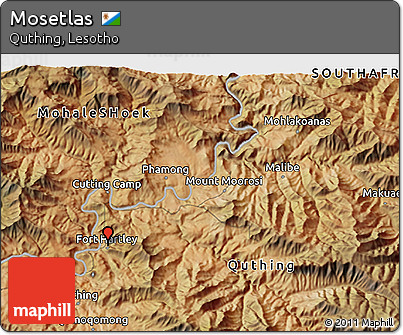 Satellite 3D Map of Mosetlas