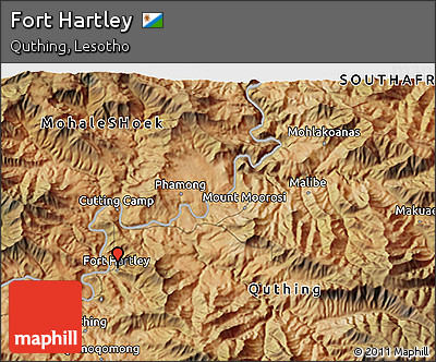 Satellite 3D Map of Fort Hartley