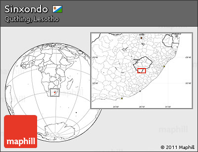 Blank Location Map of Sinxondo