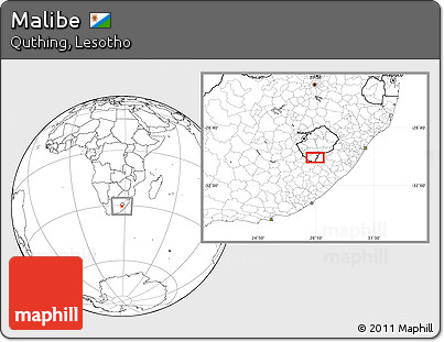 Blank Location Map of Malibe