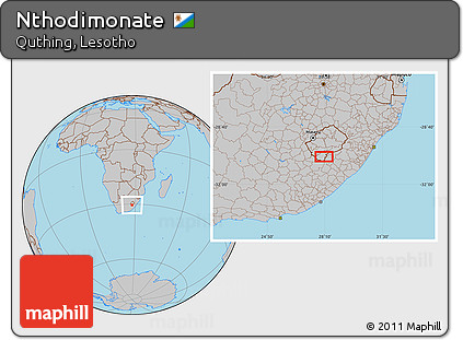 Gray Location Map of Nthodimonate