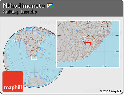 Gray Location Map of Nthodimonate
