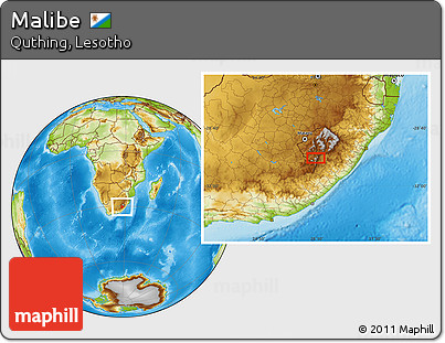 Physical Location Map of Malibe