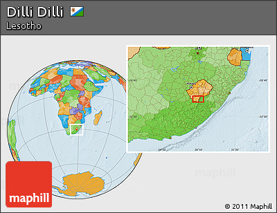 Political Location Map of Dilli Dilli
