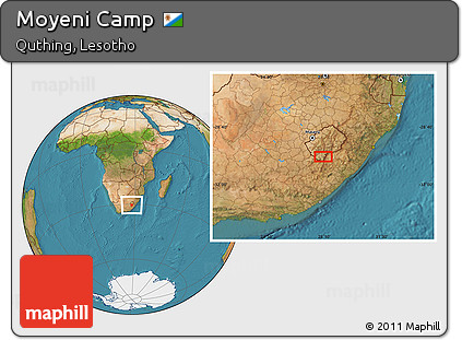 Satellite Location Map of Moyeni Camp