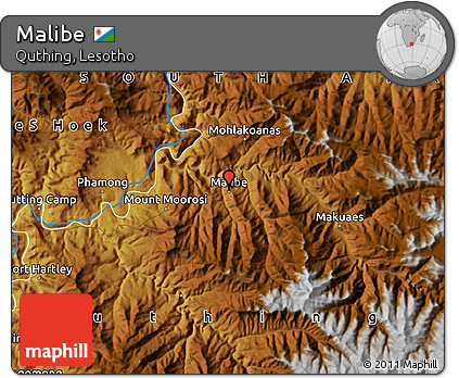 Physical Map of Malibe