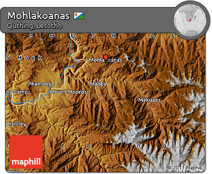 Physical Map of Mohlakoanas