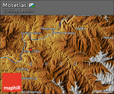 Physical Map of Mosetlas