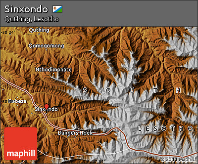 Physical Map of Sinxondo