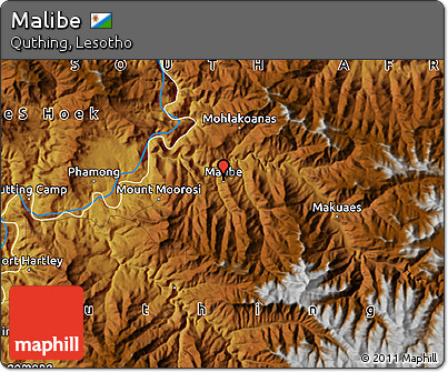 Physical Map of Malibe