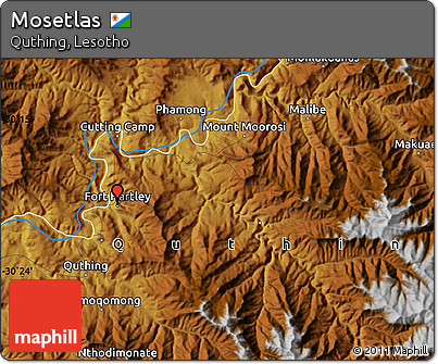Physical Map of Mosetlas