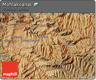 Satellite Map of Mohlakoanas