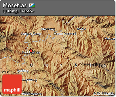Satellite Map of Mosetlas