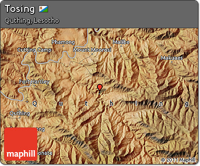 Satellite Map of Tosing