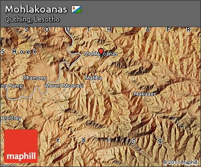 Satellite Map of Mohlakoanas