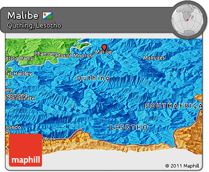 Political Panoramic Map of Malibe