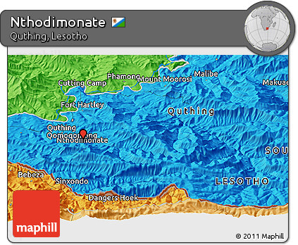 Political Panoramic Map of Nthodimonate