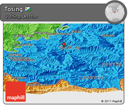 Political Panoramic Map of Tosing