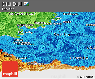 Political Panoramic Map of Dilli Dilli