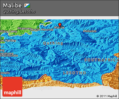 Political Panoramic Map of Malibe