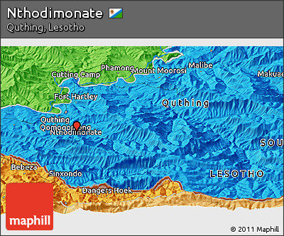 Political Panoramic Map of Nthodimonate