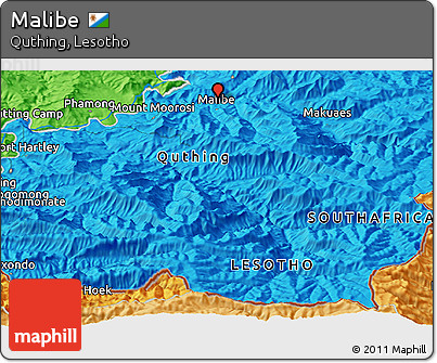 Political Panoramic Map of Malibe