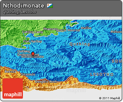 Political Panoramic Map of Nthodimonate