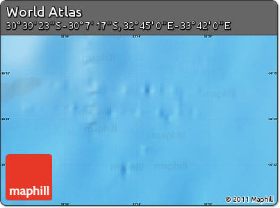 Physical Map of the Area around 30° 23' 20" S, 33° 13' 30" E