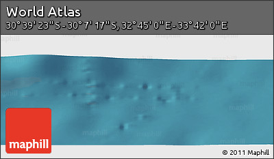 Satellite Panoramic Map of the Area around 30° 23' 20" S, 33° 13' 30" E