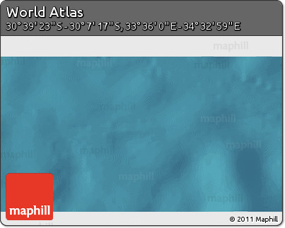 Satellite 3D Map of the Area around 30° 23' 20" S, 34° 4' 30" E
